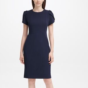 Calvin Klein Blue Sheath Dress